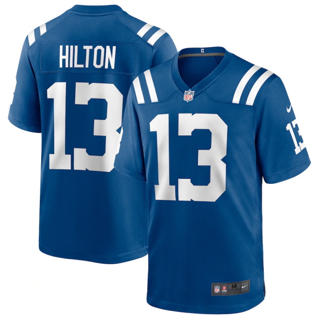 mens nike ty hilton royal indianapolis colts game player jersey